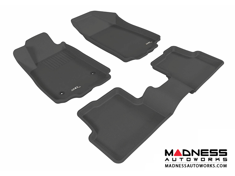 Chevrolet Sonic Sedan/ Hatchback Floor Mats (Set of 3) - Black by 3D MAXpider (2012-2015)